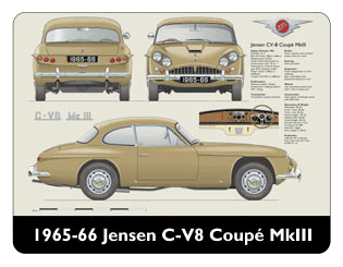 Jensen C-V8 Coupe MkIII 1965-66 Mouse Mat